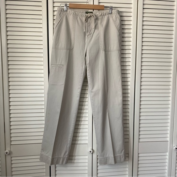 Vintage Eddie Bauer Cargo cotton pants tan 10 - Picture 2 of 10